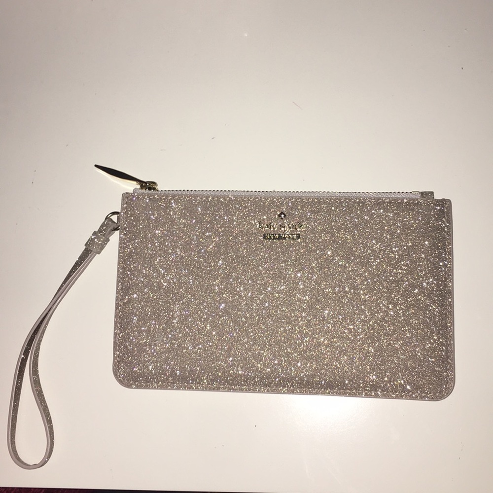 Shimmery Kate spade wristlet